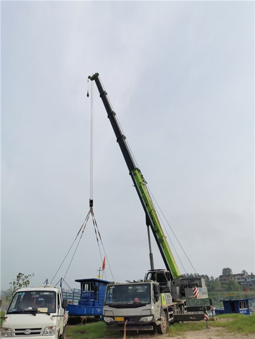 缙云县桥梁建设吊装案例